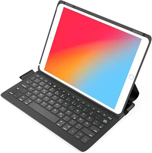 Inateck Tastatur Hülle für iPad 10.2" 2019/2020/2021, Air 3, Pro 10.5, QWERTZ