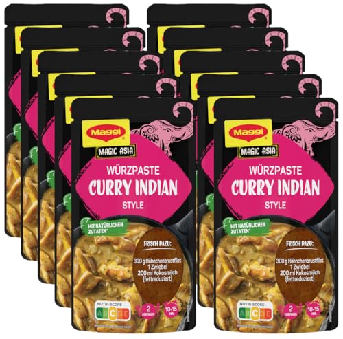 curry würzpaste indian style ohne konservierungsstoffe vegetarisch maggi 10er pack 650g