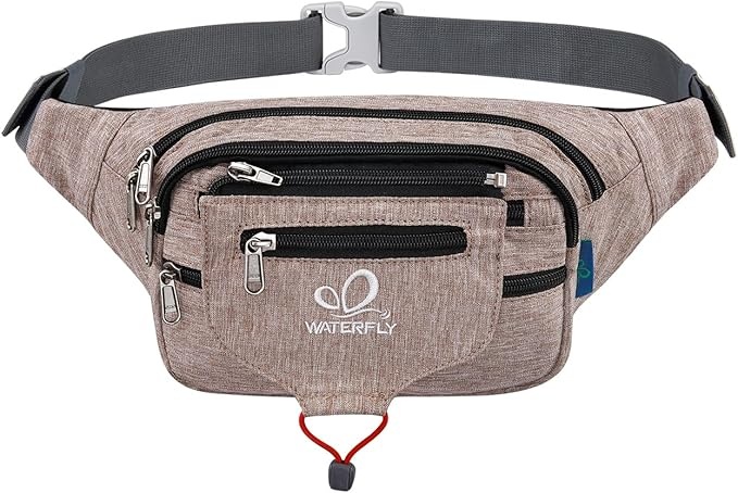 waterfly bauchtasche gürteltasche für sport joggen fitness wandern khaki