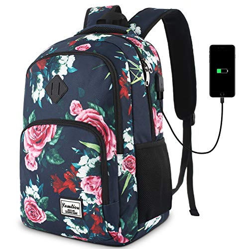 yamtion rucksack damen schulrucksack mit laptopfach für schule uni reisen camping