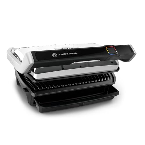 Tefal OptiGrill Elite XL GC760D12 Kontaktgrill, 16 Programme, Edelstahl, Digitaldisplay