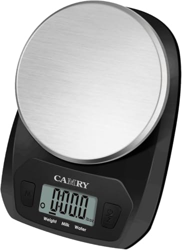 camry digitale küchenwaage klein lebensmittelwaage 5kg 11lb schwarz edelstahl