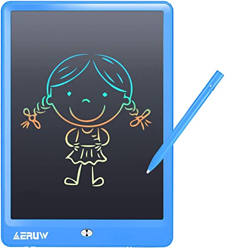 lcd writing board 10 zoll zeichentafel für kinder, löschbares grafikpad, blau