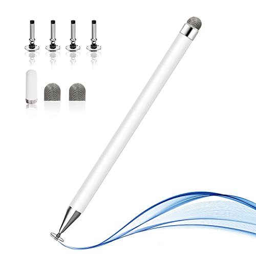 stylus stifte für touchscreens, kapazitiver stift mit magnetischer abdeckkappe, weiß