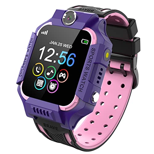 smartwatch für kinder, kinderuhr mit telefon, kamera, musik, schrittzähler, spiele