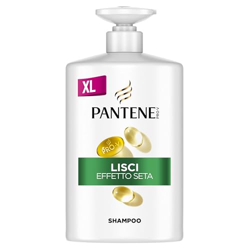 pantene pro-v shampoo glatt & seidig 1000ml für krauses haar, ohne silikone