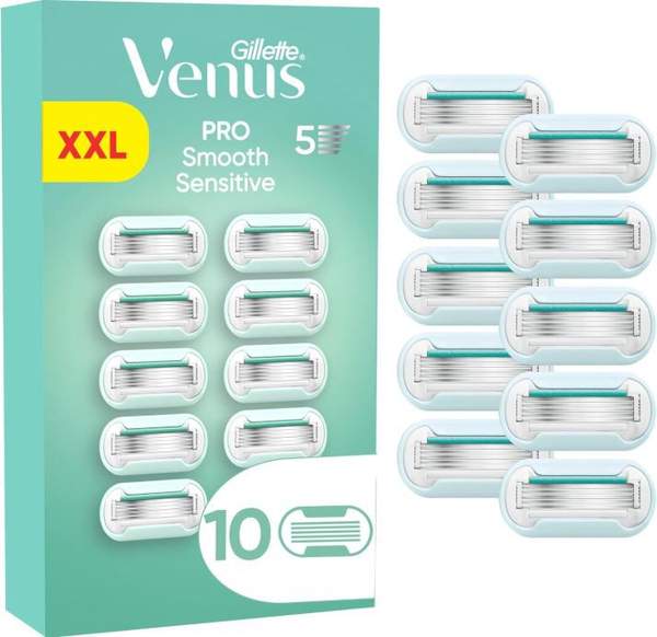 gillette venus pro smooth sensitive 10er rasierklingen ab 19,64 statt 37