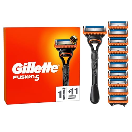 gillette fusion5 rasierer männer mit 11 ersatzklingen und gleitstreifen