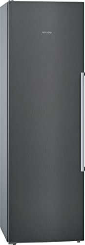 siemens iQ700 freistehende kühlgefrierkombi mit beleuchtung, edelstahl schwarz