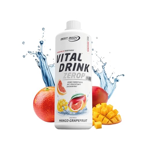 Produktbild: vital drink zerop mango grapefruit von best body nutrition, zuckerfreies getränkekonzentrat 1000 ml