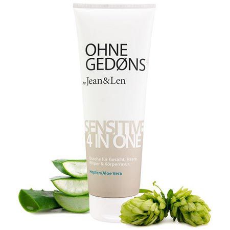 Produktbild: jean & len duschgel sensitive 4in1 mit hopfen und aloe vera, 250ml ab 1,79