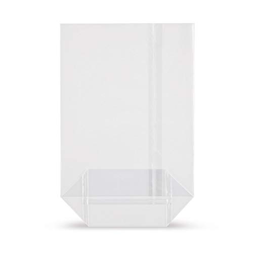elk-plastic kreuzbodenbeutel 30m 14,5x23,5cm 200 stück transparent gebäckbeutel