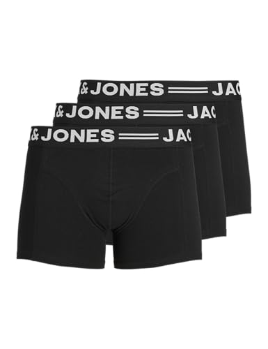 JACK & JONES Herren Trunks 3er-Pack Baumwolle Unterwäsche