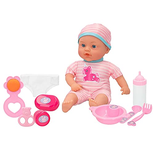 Produktbild: Babypuppe ColorBaby 46545 mit Zubehör, weich und anschmiegsam