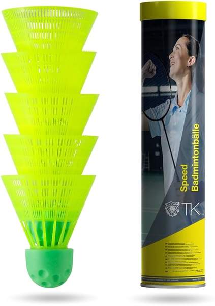 tk gruppe timo klingler sportyfits speed badminton shuttlecocks gelb für training und wettkampf