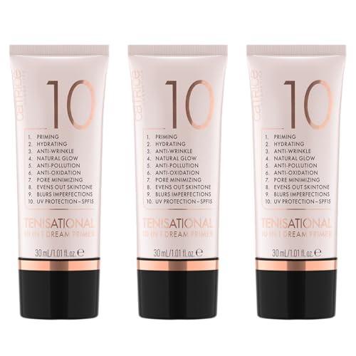 Catrice ten!sational primer 10 in 1 nude anti-aging vegan mit SPF 15 3er Pack