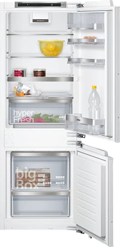 SIEMENS KI77SADD0 iQ500 Einbau-Kühlgefrierkombination, 229 l, lowFrost, hyperFresh 0, LED-Beleuchtung, Flachscharnier