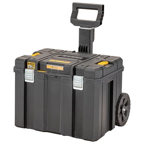 DeWalt TSTAK Mobiler Werkzeugkoffer mit Skopgriff und Schwerlasträdern