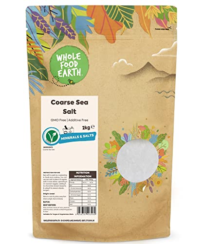 coarse sea salt 2 kg - whole food earth - ohne zusätze, gmo-frei