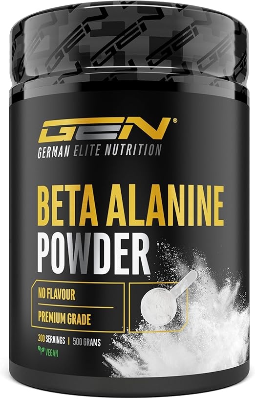 beta alanin pulver 500 g, 99% rein, vegan, hochdosiert, german elite nutrition