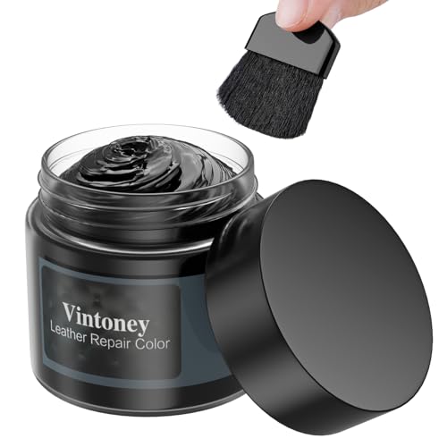 leder reparatur set, vintoney 50ml schwarz ledercreme für kratzer und risse