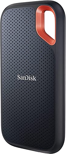 sandisk extreme portable ssd 500 gb, tragbare nvme, usb-c, bis 1.050 mb/s, schwarz