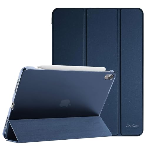 procase hülle für ipad air 11 zoll m2 2024, air 6/5/4 schutzhülle navy