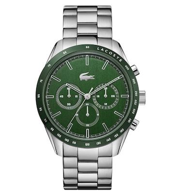 lacoste boston herren chronograph 42mm silber zum reduzierten preis 111,99