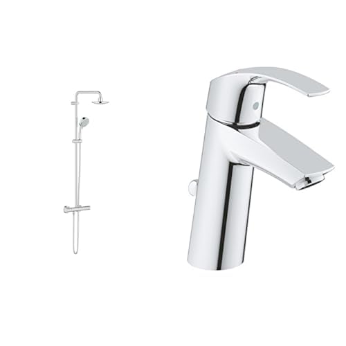 grohe tempesta duschsystem 160 mit thermostatmischer und eurosmart in chrom