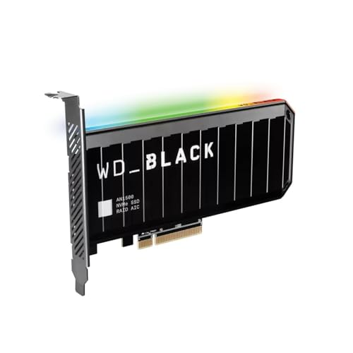 wd_black an1500 nvme ssd add-in karte, raid-lösung mit rgb-beleuchtung