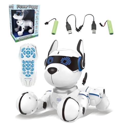 lexibook power puppy roboterhund programmierbar mit fernbedienung und gestensteuerung