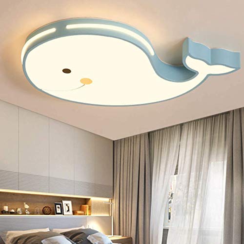 aoeh led deckenleuchte 60cm delphinform kinderzimmer beleuchtung lampe blau