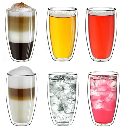 Produktbild: doppelwandige thermogläser - isolierte gläser für hot und cold drinks