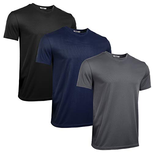 iClosam fitness shirts herren 3er pack atmungsaktive sport t-shirts kurzarm gymbekleidung