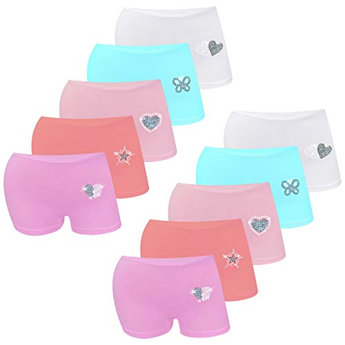Mädchen pantys baumwolle strass glitzer 10er set loreza 104-110 (4-5 jahre)
