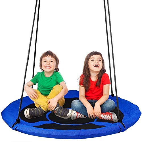 dripex nestschaukel kinder 100cm rund, höhenverstellbar, bis 150 kg, für outdoor, garten