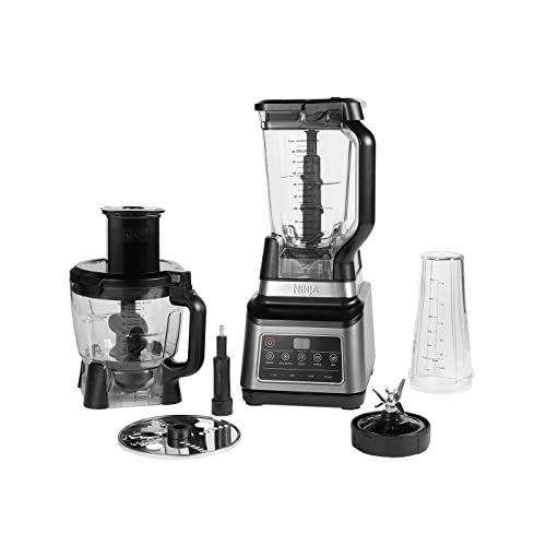 ninja küchenmaschine mixer 3-in-1 1200w 1,8l schüssel 2,1l krug auto-iq schwarz