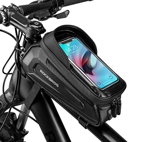 rockbros rahmentasche lenkertasche wasserdicht für smartphones bis 17,27 cm