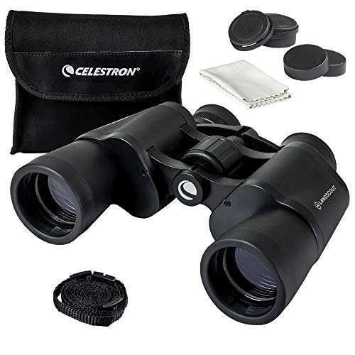 Celestron 8x40 Fernglas, wassergeschützt, Porro-Prismen, gummiert, Tragetasche