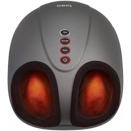 breo shiatsu fußmassagegerät mit wärmefunktion für 89,99 euro statt 130 euro