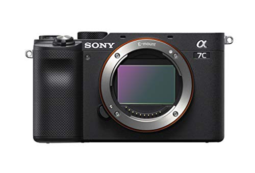 sony alpha 7c spiegellose kamera body schwarz, echtzeit-autofokus