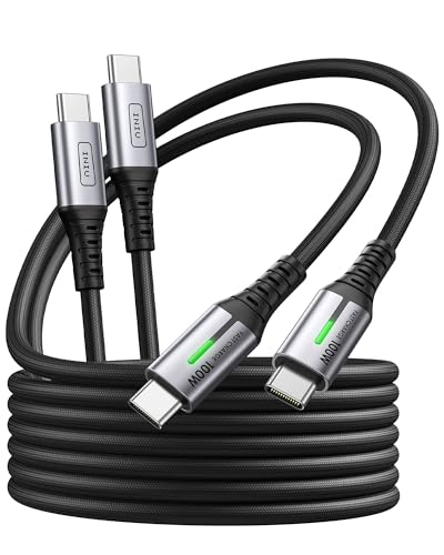 iniu usb c auf usb c kabel 100w 2m nylon schnellladung pd qc 4.0 für iphone macbook samsung huawei