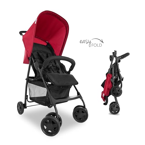 hauck buggy sport rot - federleichter reisebuggy bis 15 kg mit liegefunktion