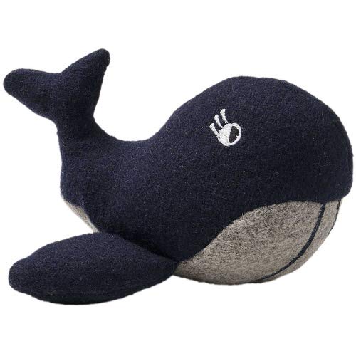 Produktbild: hundespielzeug eiby wal, blau 24 cm, upgecyceltes material, recycelte füllung