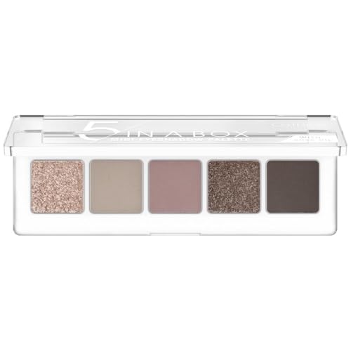 catrice mini eyeshadow palette 5 in a box nr. 020 soft rose, 5 pink-töne, vegan