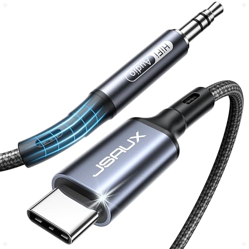 jsaux usb c auf aux kabel 3,5mm 1m für kopfhörer und lautsprecher