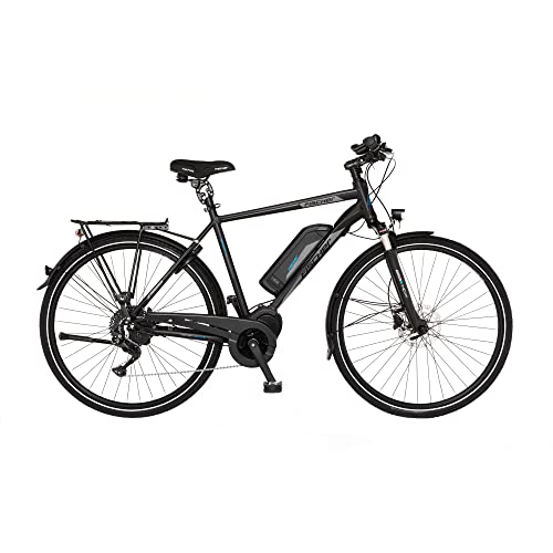fischer e-bike trekking viator 1861 elektrofahrrad mittelmotor 627wh schwarz matt