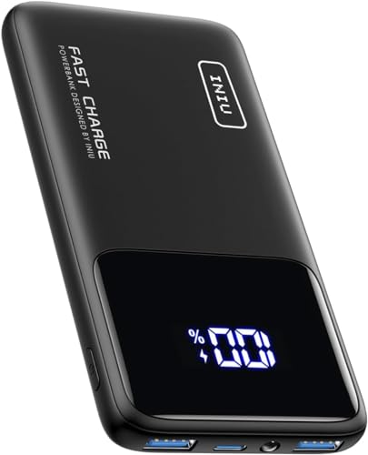 iniu power bank 10000mAh slim fast charging usb c pd3.0 qc4.0 kompatibel iphone samsung