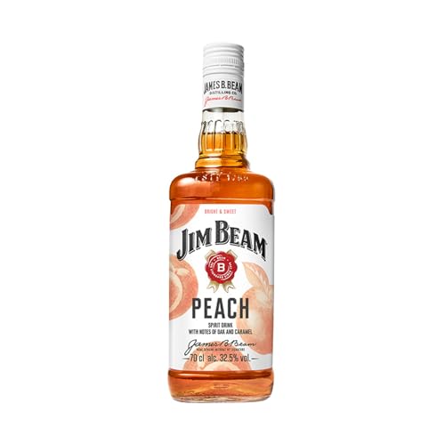Jim Beam Peach Whiskey, 700ml, 32,5% Alkohol, mit Pfirsichgeschmack