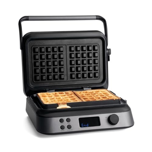 Produktbild: Waffeleisen Wanda 1600 W, Doppelwaffeleisen für Belgische Waffeln, Display